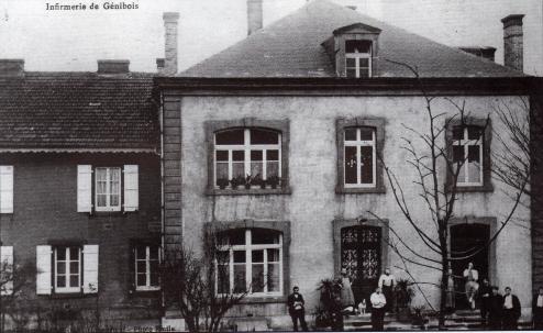 Photo d'archive hopital de genibois en 1906. Source de la photo : cercle pour la promotion de l'histoire de joeuf